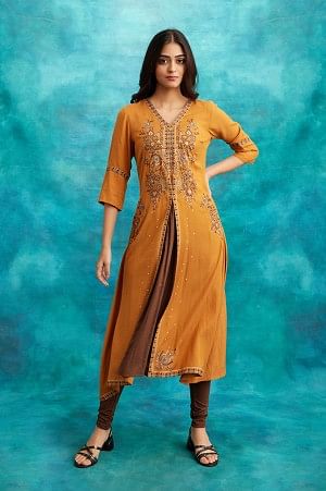 Tips Tops Mantra Vol-3 Wholesale Long Kurti With Denim Jacket -  textiledeal.in